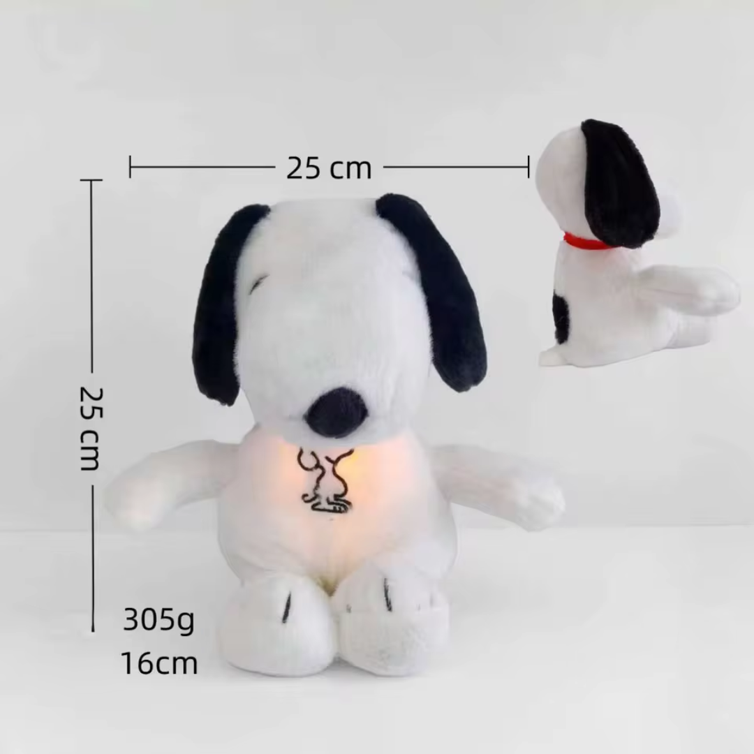 Peluche Snoopy Apaisante – Respiration & Lumière Douce Anti-Stress - Lomea