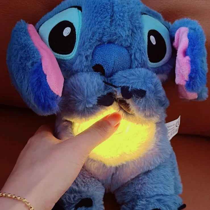 Peluche Stitch Apaisante – Respiration & Lumière Douce Anti-Stress