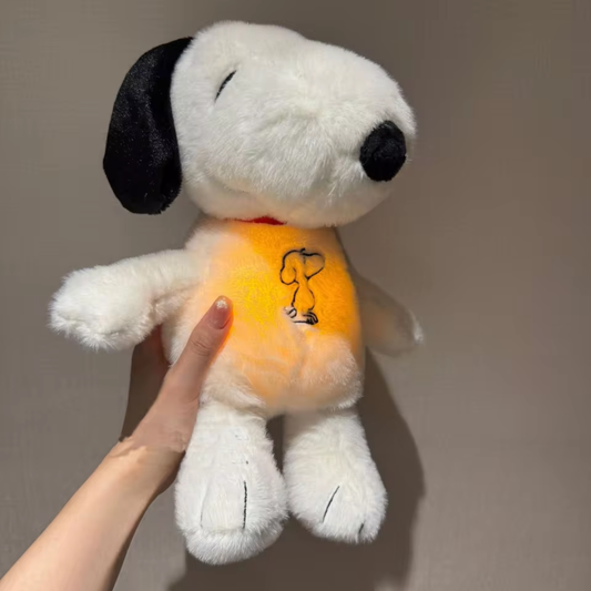 Peluche Snoopy Apaisante – Respiration & Lumière Douce